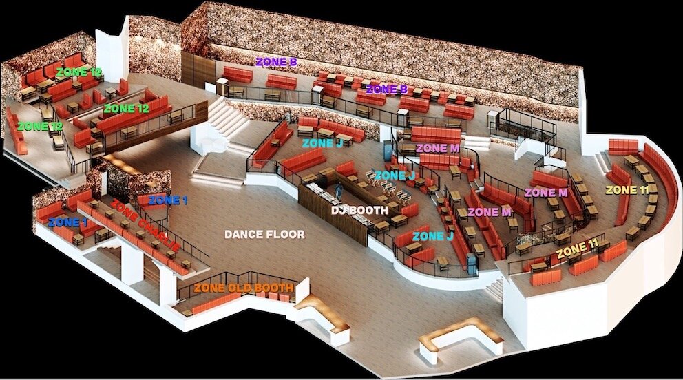 Pacha Ibiza Plano Mesas